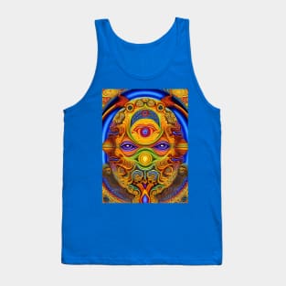 Dosed in the Machine (16) - Trippy Psychedelic Art Tank Top